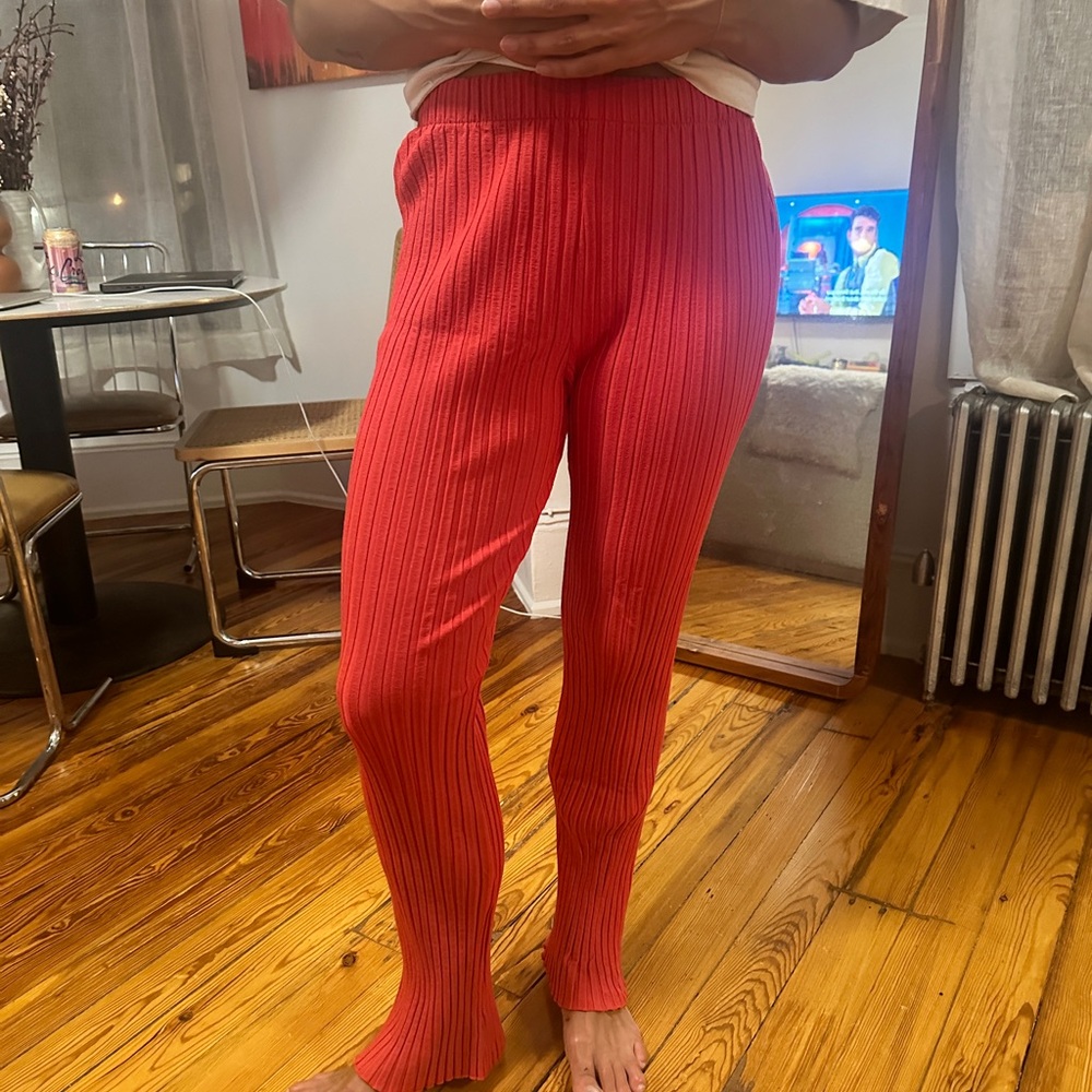 Simon Miller RIB Cyrene Pant in Retro Red